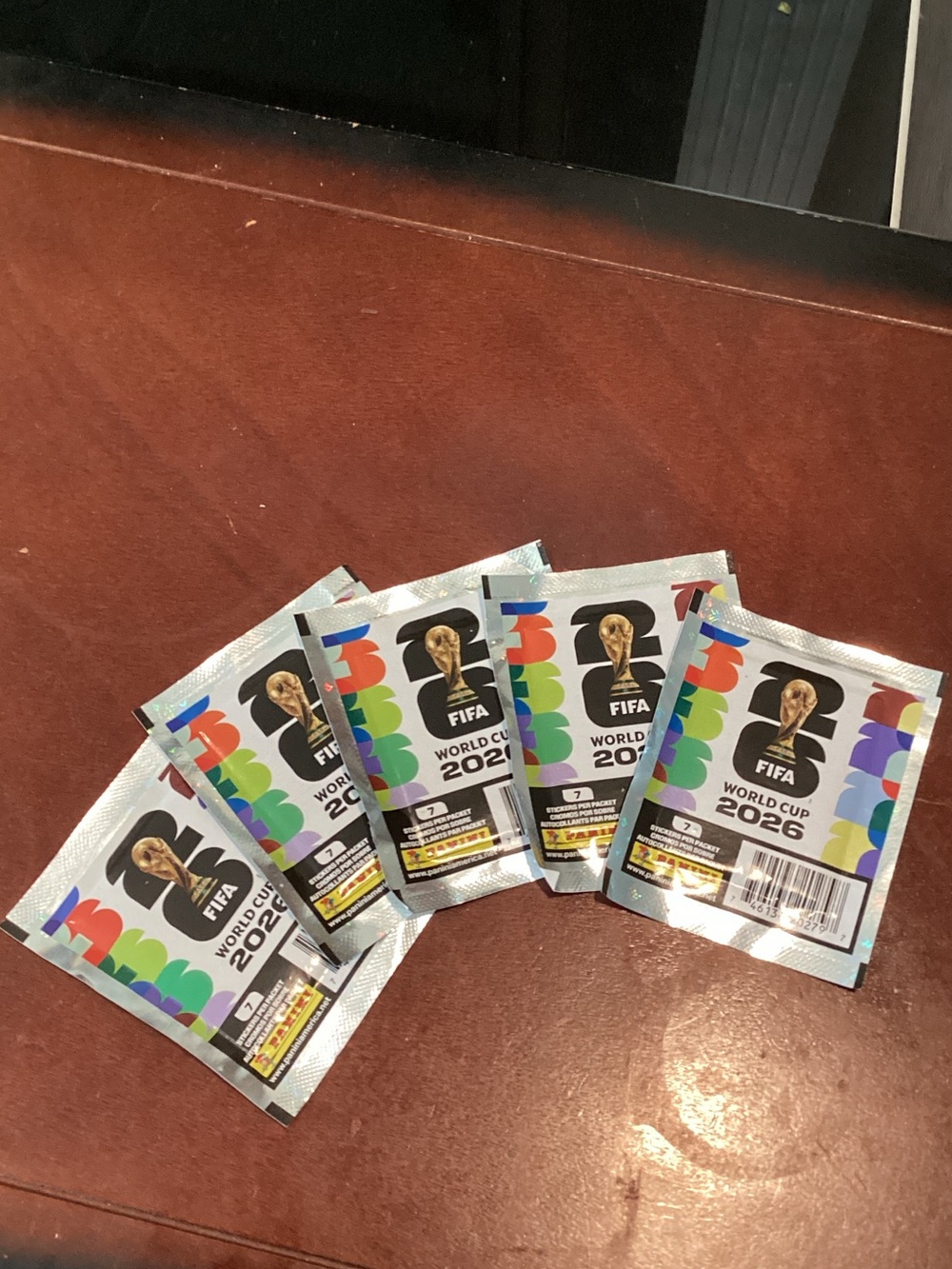 FIFA World Cup 2026 Sticker Packs - Silver Foil with Rainbow Accents